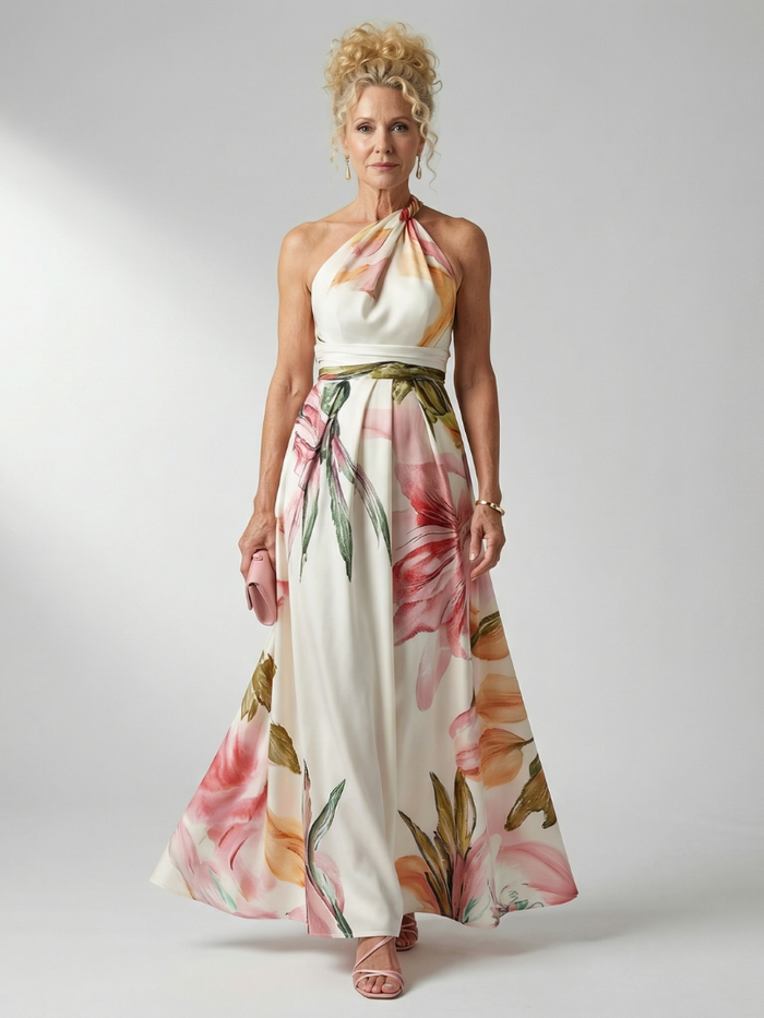 Amiel | Ελαφρύ Floral Maxi Φόρεμα