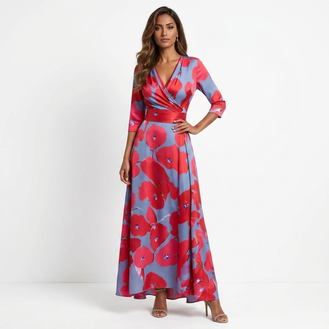 Chloe - Εlegant Maxi Floral Φόρεμα