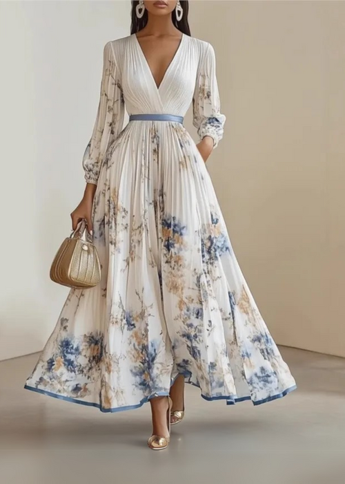 Katie | Κομψό Floral Maxi Φόρεμα