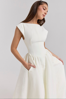 Λουσία - Πλισέ Μίντι Φόρεμα