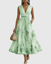 Dafne - Κομψό φόρεμα με βαθύ ντεκολτέ