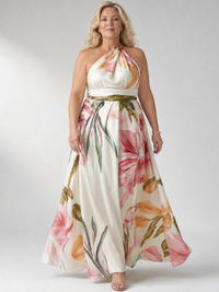 Amiel | Ελαφρύ Floral Maxi Φόρεμα