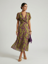 Virel | Χαλαρό Floral Midi Φόρεμα