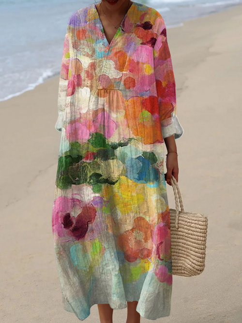 Vintage Flowers Art Print Dress