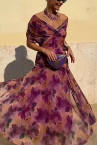 Valentina | Μακρύ Φόρεμα με V-ντεκολτέ