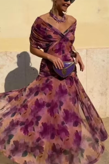 Valentina | Μακρύ Φόρεμα με V-ντεκολτέ