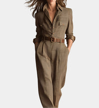 Ειρήνη - Καρό φόρμα με εκλεπτυσμένες λεπτομέρειες