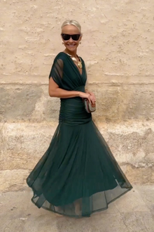 Valentina | Μακρύ Φόρεμα με V-ντεκολτέ