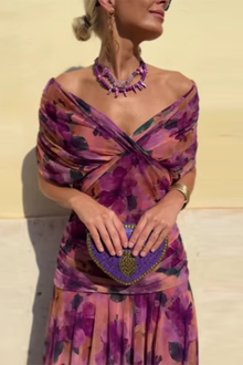 Valentina | Μακρύ Φόρεμα με V-ντεκολτέ