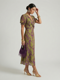 Virel | Χαλαρό Floral Midi Φόρεμα