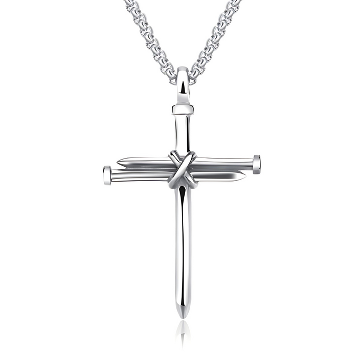 Κολιέ με σταυρό σε σχήμα καρφί
