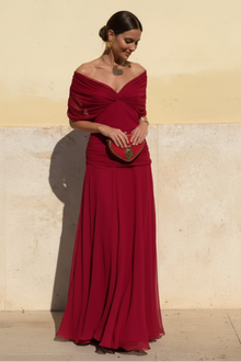 Valentina | Μακρύ Φόρεμα με V-ντεκολτέ