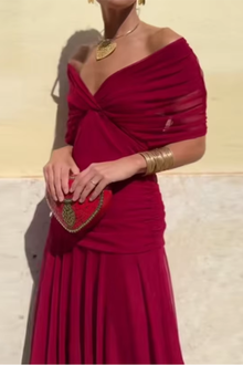 Valentina | Μακρύ Φόρεμα με V-ντεκολτέ