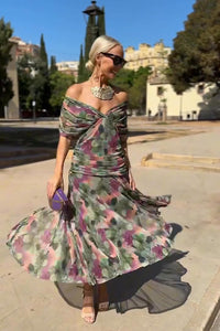 Valentina | Μακρύ Φόρεμα με V-ντεκολτέ