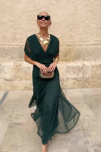 Valentina | Μακρύ Φόρεμα με V-ντεκολτέ
