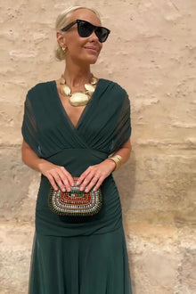 Valentina | Μακρύ Φόρεμα με V-ντεκολτέ