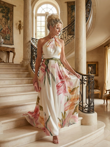 Amiel | Φλοράλ Μαξι Φόρεμα