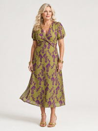 Virel | Χαλαρό Floral Midi Φόρεμα