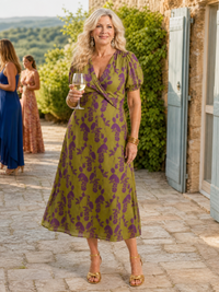 Virel | Χαλαρό Floral Midi Φόρεμα