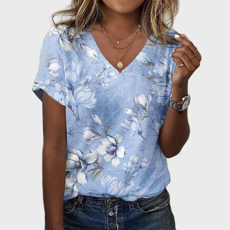 Μπλούζα με απαλή μπλε απόχρωση