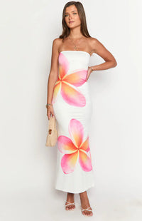 Αριζόνα - Floral Mesh Maxi Dress
