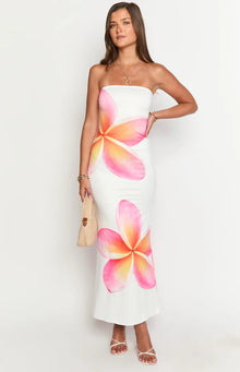 Αριζόνα - Floral Mesh Maxi Dress