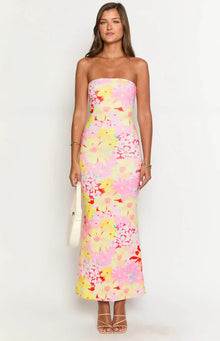 Αριζόνα - Floral Mesh Maxi Dress