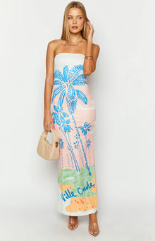 Αριζόνα - Floral Mesh Maxi Dress