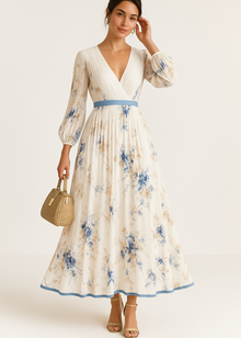 Katie | Κομψό Floral Maxi Φόρεμα