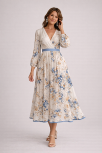 Katie | Κομψό Floral Maxi Φόρεμα