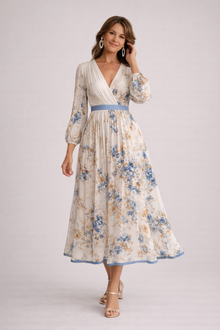 Katie | Κομψό Floral Maxi Φόρεμα