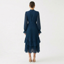 Melanie - Φόρεμα με πτυχώσεις και φαρδιά μανίκια