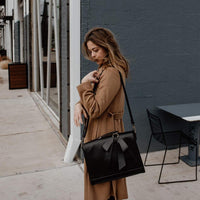 Bernadette – Τσάντα Χειρός Satchel με Φιόγκο