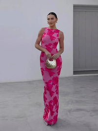 Alora - Κομψό Floral Maxi Φόρεμα