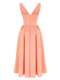 Ariana - Φόρεμα Μίντι με Κορσέ και V Λαιμόκοψη