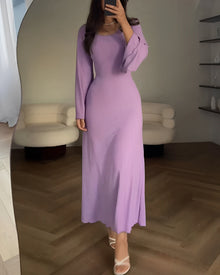 Aiah - Κομψό Πλεχτό Maxi Φόρεμα