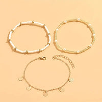 Σύνολο 3 Μπρασελέ Θάλασσα και Χρυσός | Χρυσός