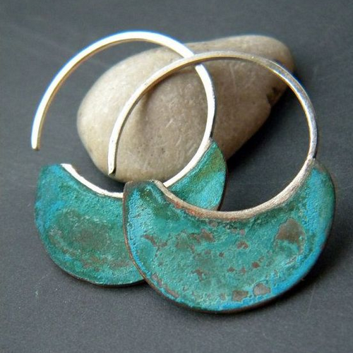Vintage σκουλαρίκια από τουρκουάζ