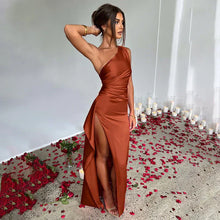 Inez - Κομψό Μακρύ Φόρεμα με Έναν Ώμο