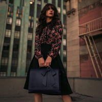 Bernadette – Τσάντα Χειρός Satchel με Φιόγκο